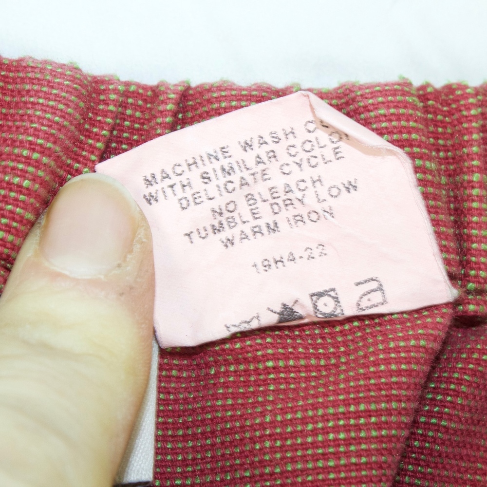 Orvis Red Cotton Blend Lightweight Elastic Waist Pull on Pants Size 14 - Picture 4 of 8